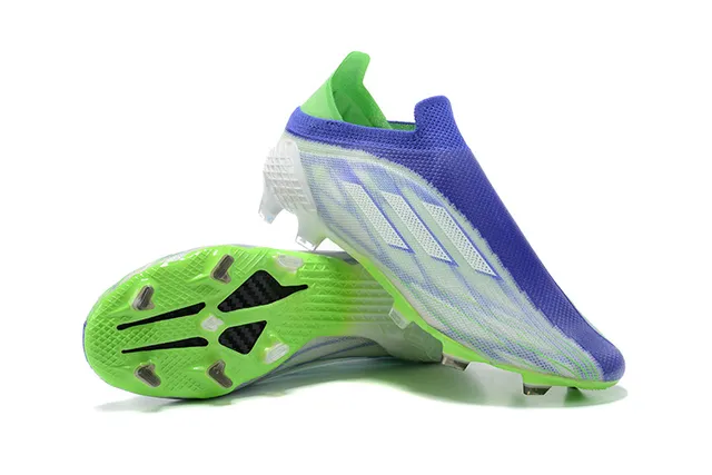 Adidas X Speedportal Neon Green Blue Zapatos de fútbol para terreno firme 6