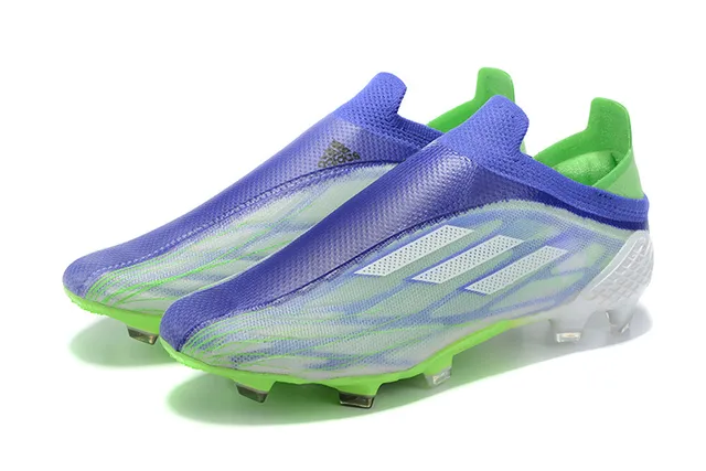 Adidas X Speedportal Neon Green Blue Zapatos de fútbol para terreno firme 8