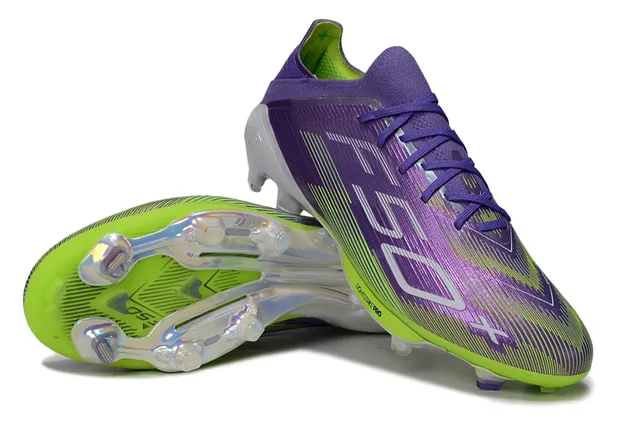 Adidas X Speedportal বেগুনি নিয়ন লাইম ফার্ম গ্রাউন্ড ফুটবল জুতা 4