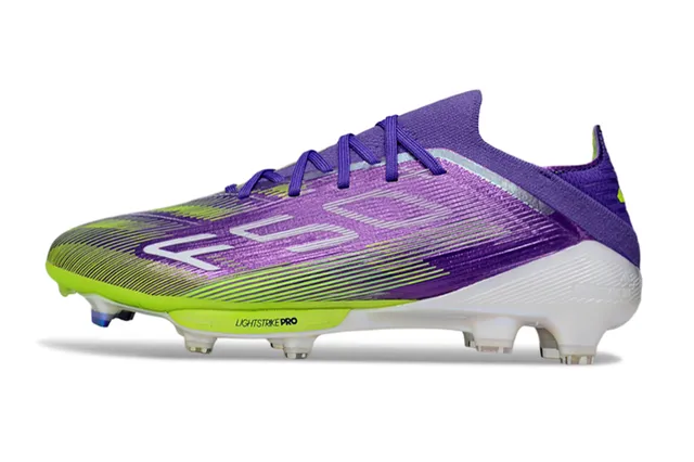 Adidas X Speedportal বেগুনি নিয়ন লাইম ফার্ম গ্রাউন্ড ফুটবল জুতা 7