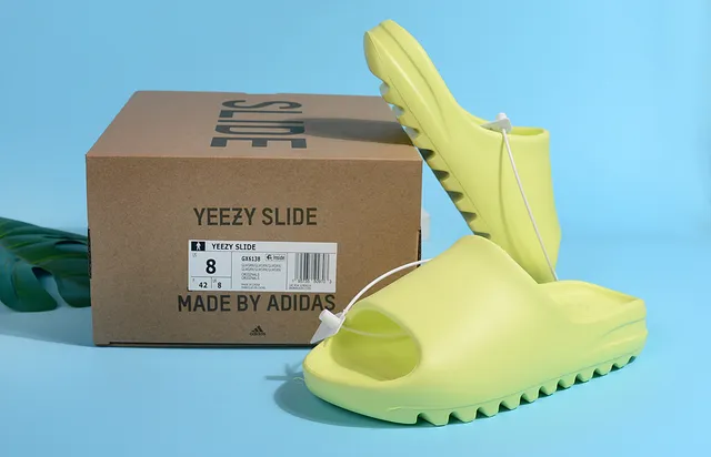 Adidas Yeezy Slide Fluorescent Green Slippers 2