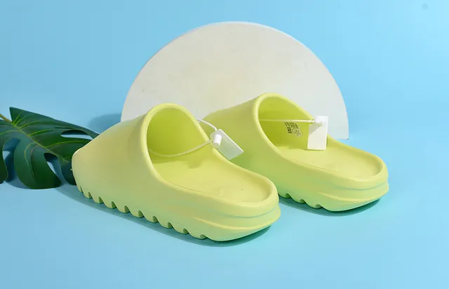 Adidas Yeezy Slide Fluorescent Green Slippers 3