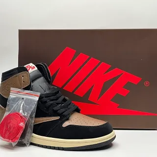Air Jordan 1 কালো ট্যান ক্রিম বাস্কেটবল জুতো