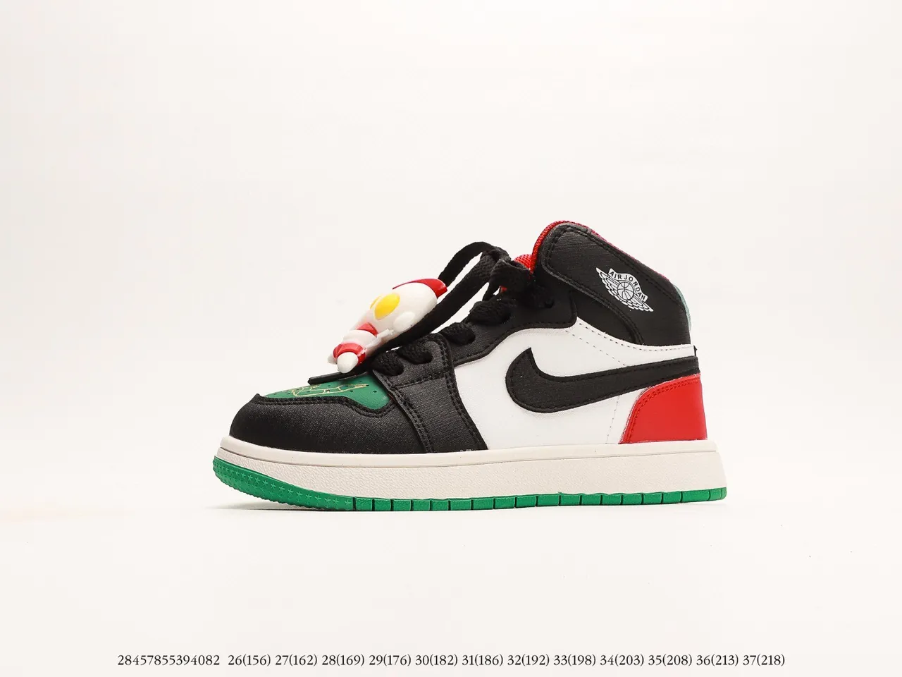 Air Jordan 1 High বাচ্চাদের কালো সাদা লাল ধূসর নীল স্পাইডারওয়েব বাস্কেটবল জুতা 5