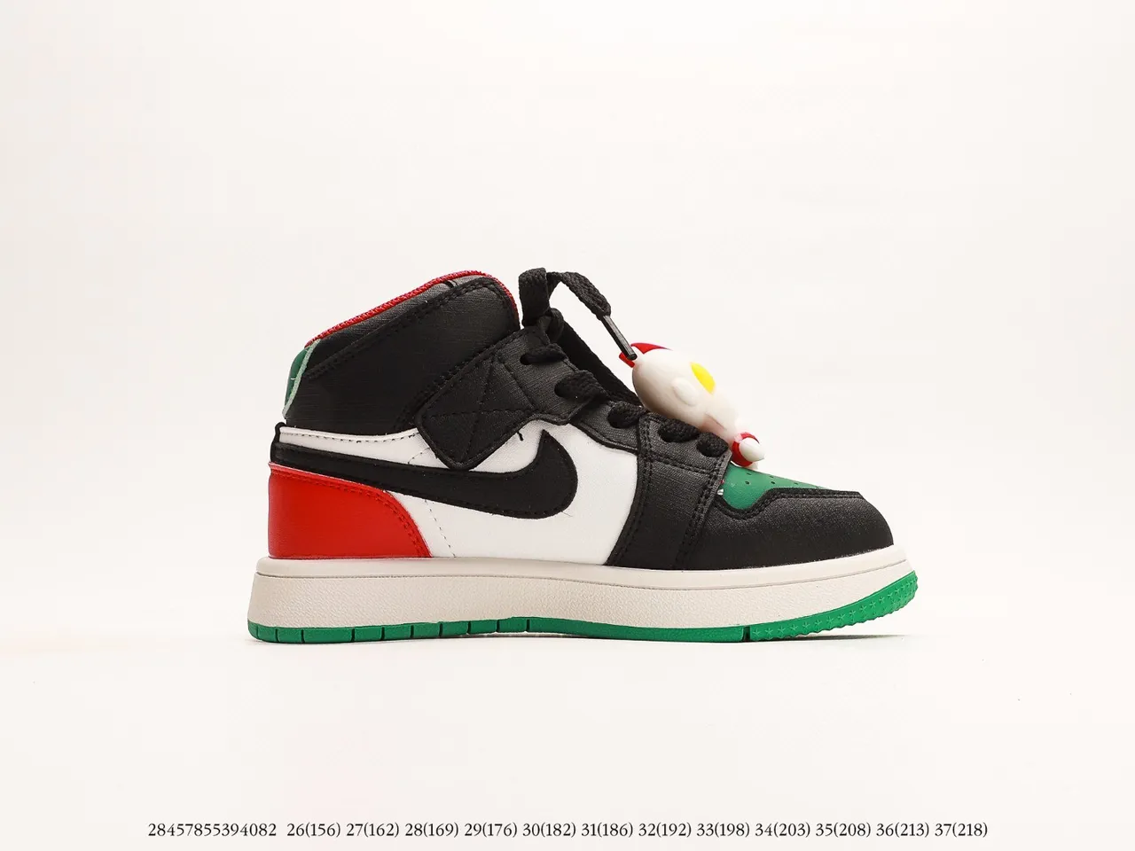 Air Jordan 1 High বাচ্চাদের কালো সাদা লাল ধূসর নীল স্পাইডারওয়েব বাস্কেটবল জুতা 6