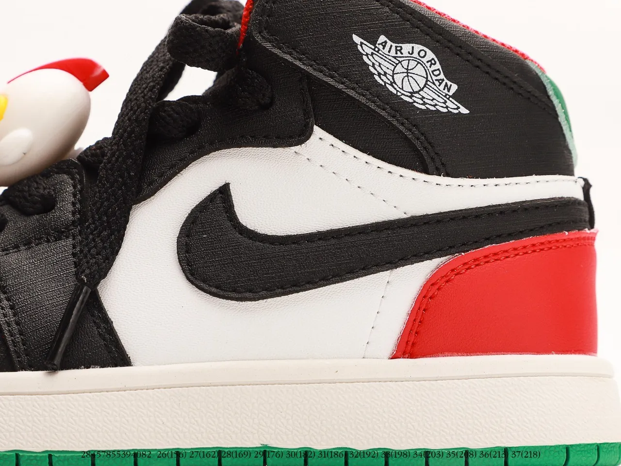 Air Jordan 1 High বাচ্চাদের কালো সাদা লাল ধূসর নীল স্পাইডারওয়েব বাস্কেটবল জুতা 11