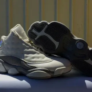 Air Jordan 13 Off-White ग्रे बास्केटबॉल जूते
