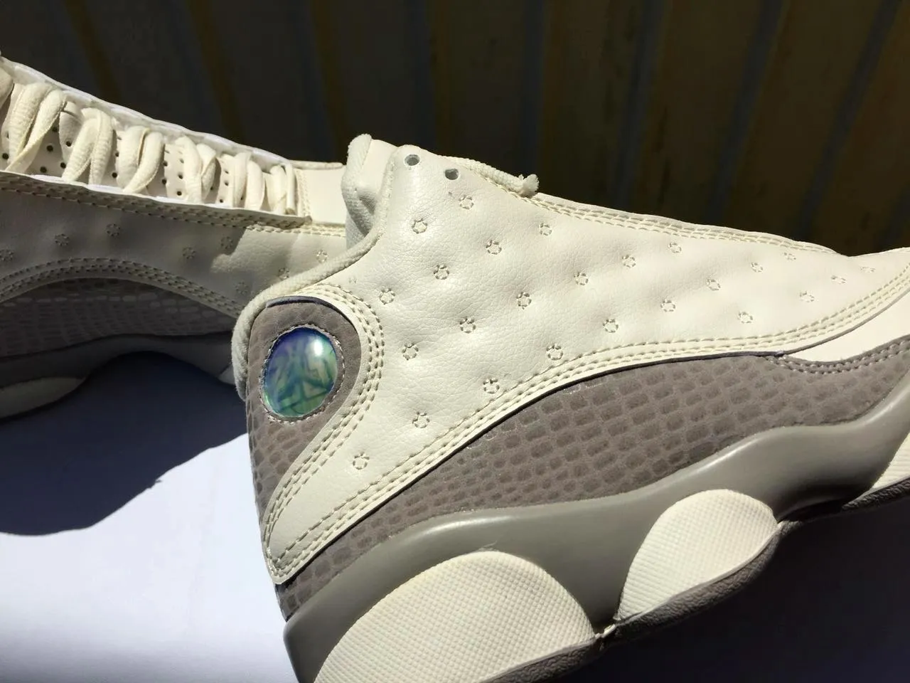 حذاء كرة السلة Air Jordan 13 Off-White رمادي 6