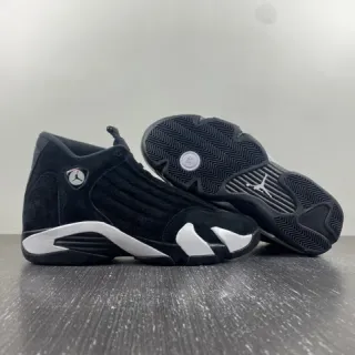 Air Jordan 14 काले और सफेद बास्केटबॉल जूते