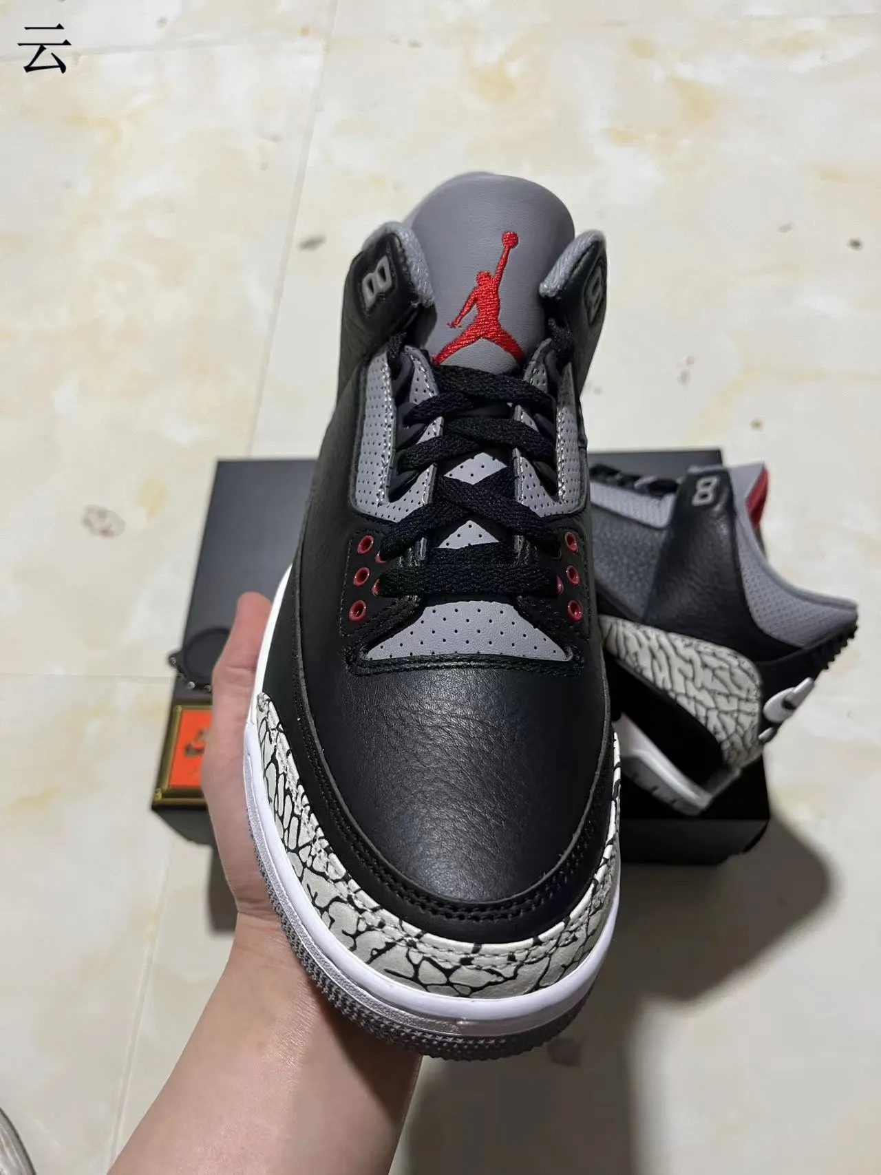 Air Jordan 3 Black Elephant Chaussures de Basket 3