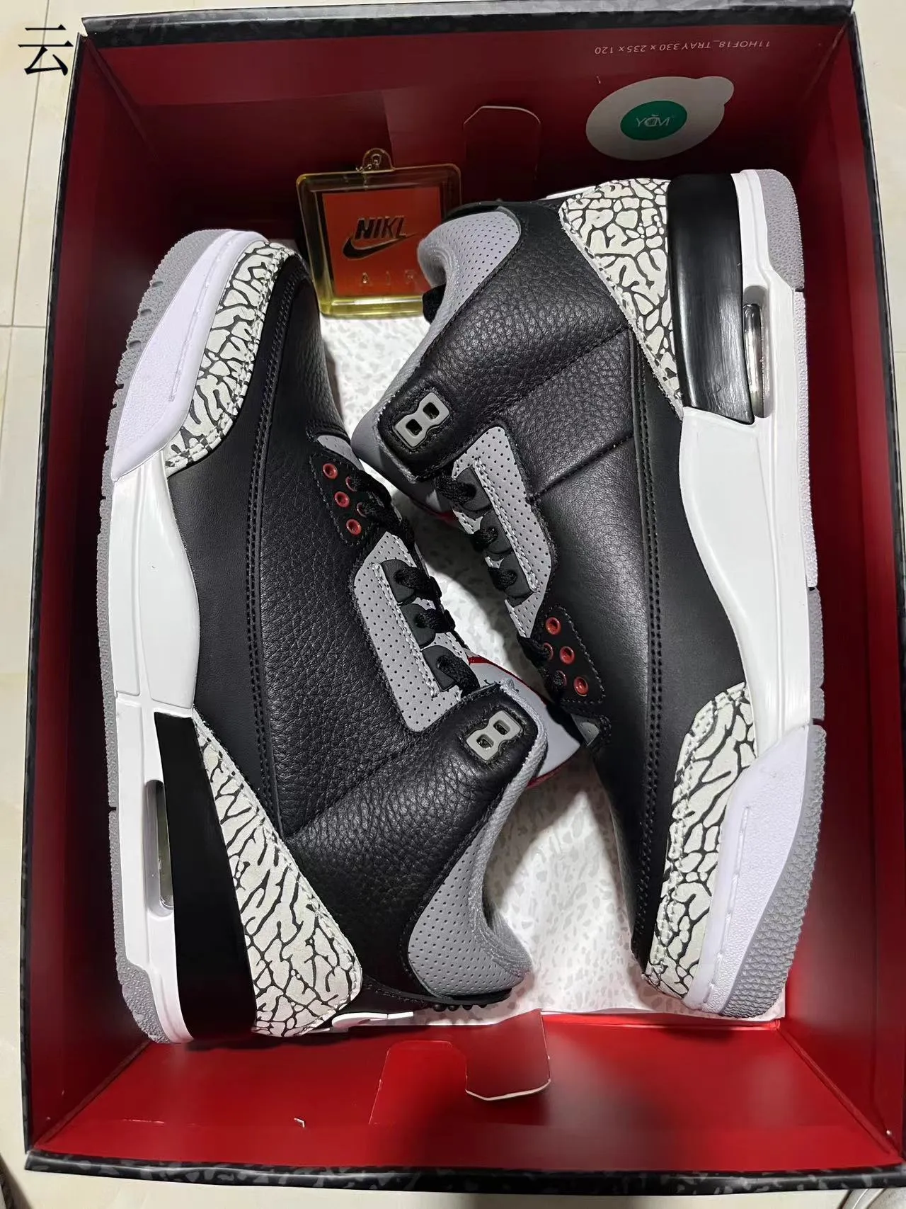 Air Jordan 3 Black Elephant Chaussures de Basket 11