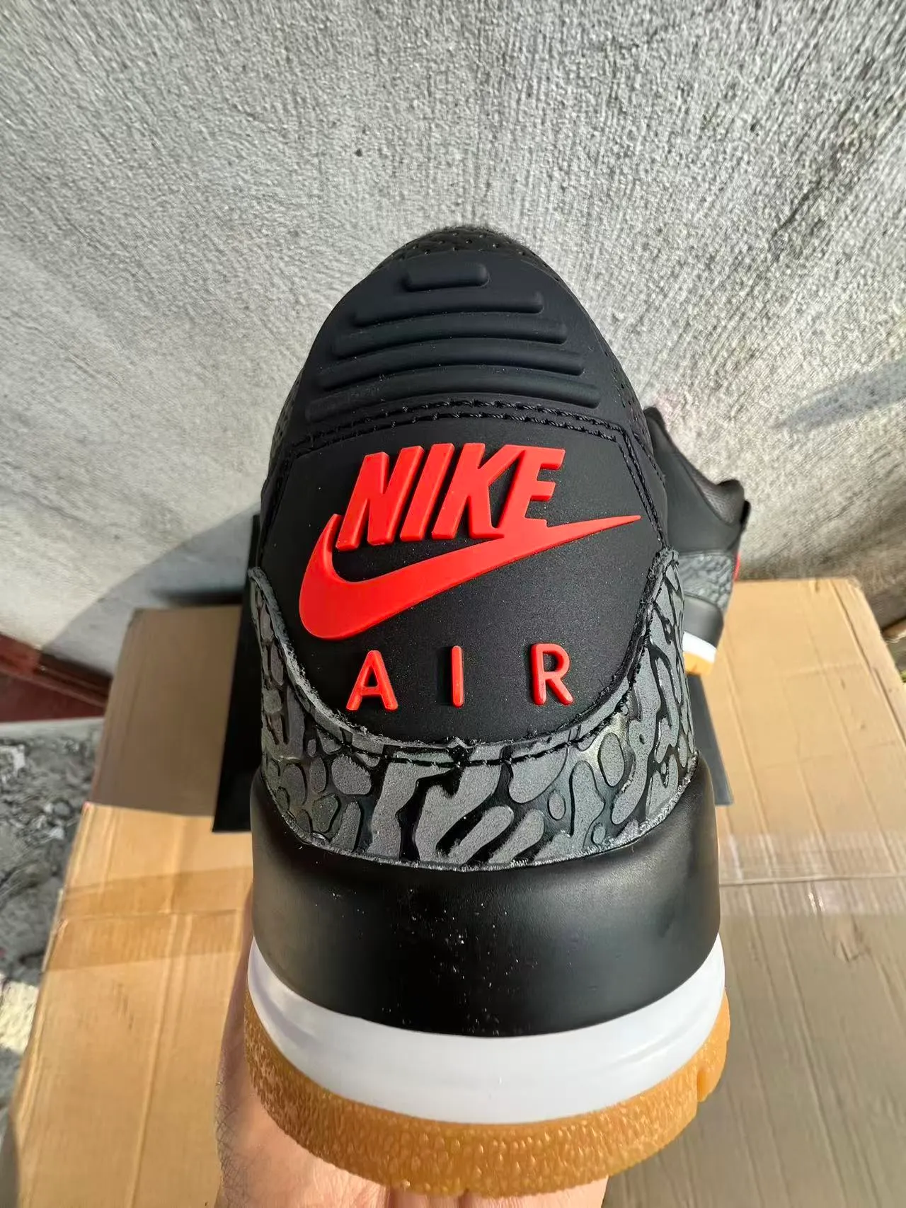 Air Jordan 3 কালো হাতি সবুজ বাস্কেটবল জুতো 8