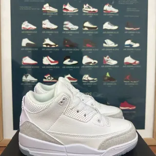 Air Jordan 3 सफ़ेद एलीफेंट प्रिंट बास्केटबॉल जूते