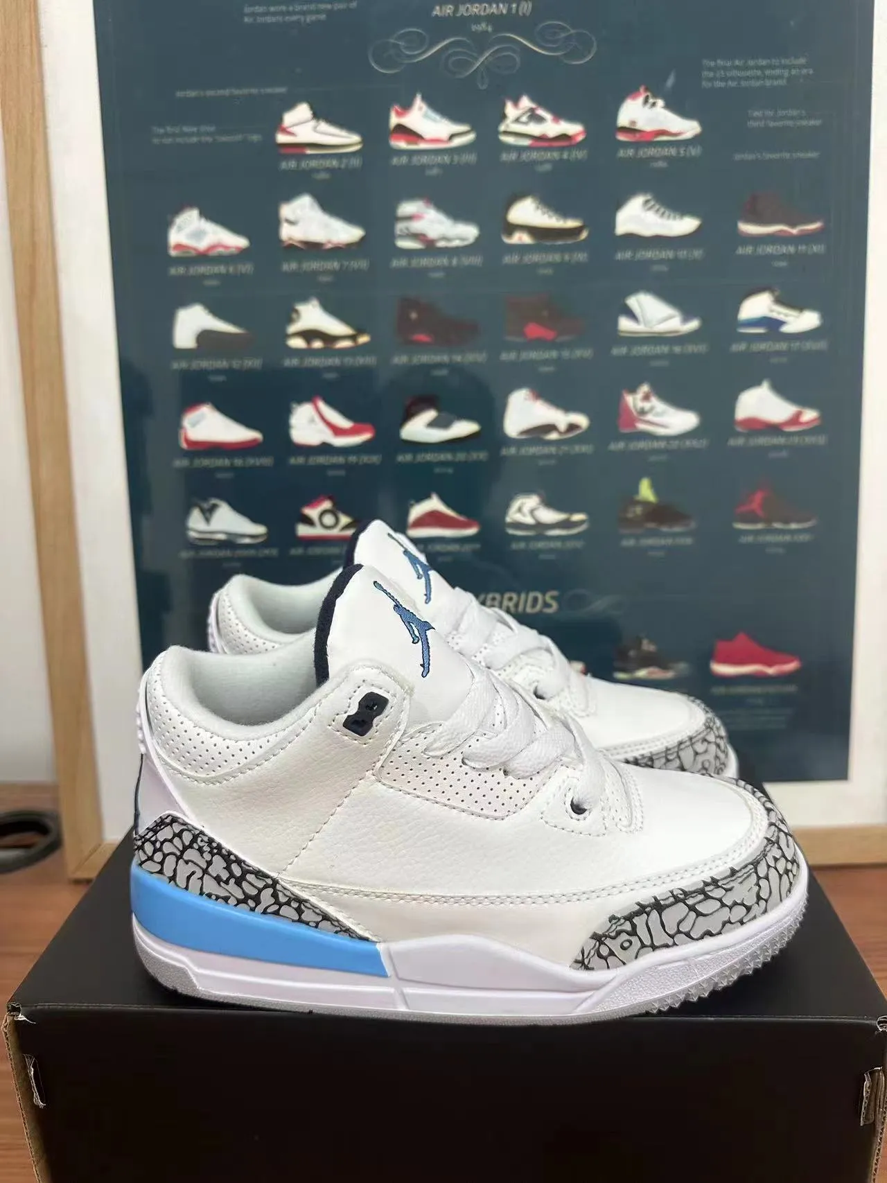 Zapatillas de baloncesto Air Jordan 3 con estampado de elefante blanco 5