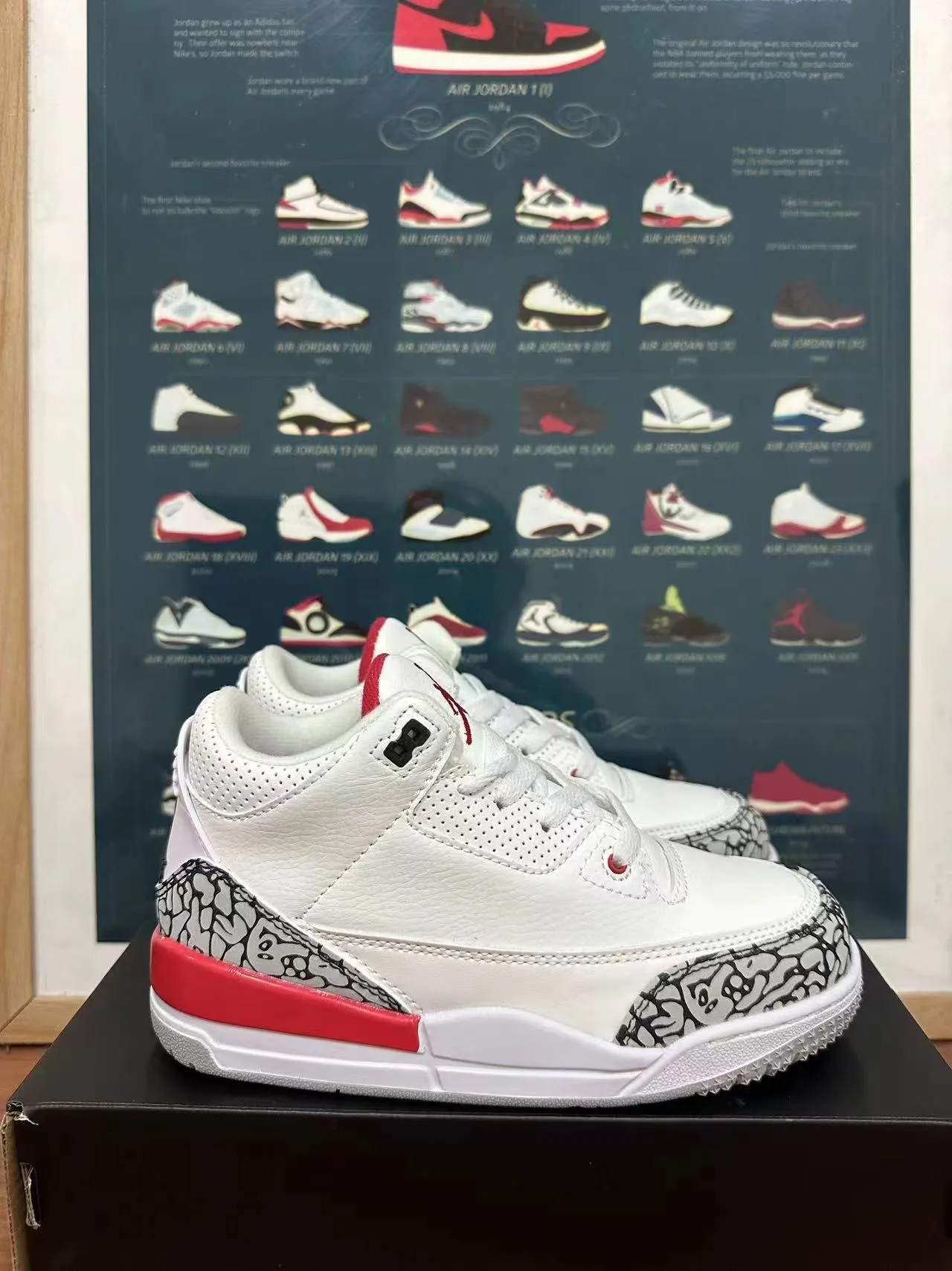 Zapatillas de baloncesto Air Jordan 3 con estampado de elefante blanco 6