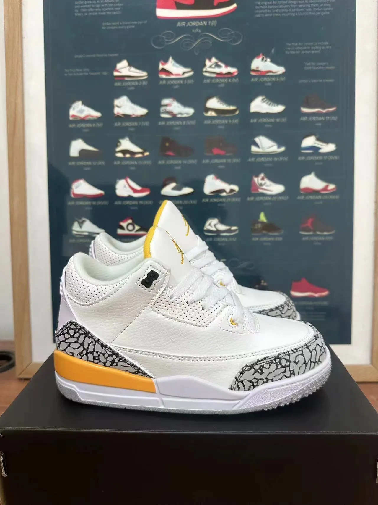 Zapatillas de baloncesto Air Jordan 3 con estampado de elefante blanco 7