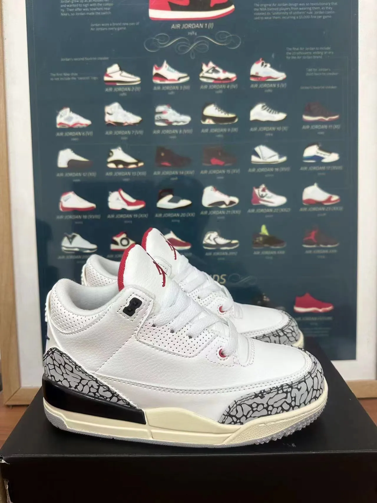 Zapatillas de baloncesto Air Jordan 3 con estampado de elefante blanco 8