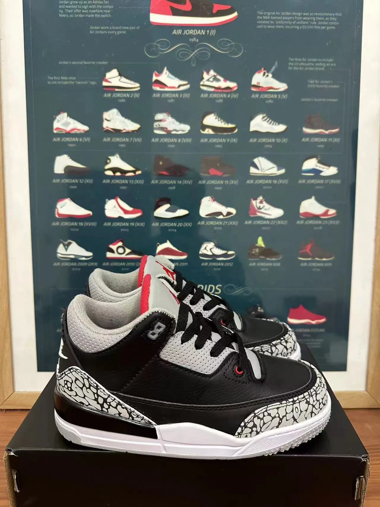 Zapatillas de baloncesto Air Jordan 3 con estampado de elefante blanco 14