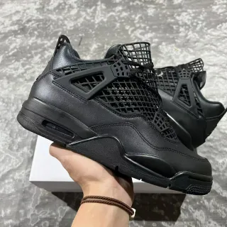 Zapatillas de baloncesto Air Jordan 4 negro monocromático