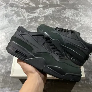 Tênis de basquete Air Jordan 4 monocromático verde escuro e preto