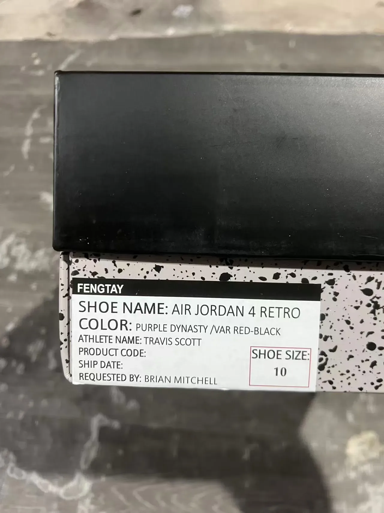 Air Jordan 4 Tênis de Basquete de Suede Roxo com Olhos de Asa Pretos 2