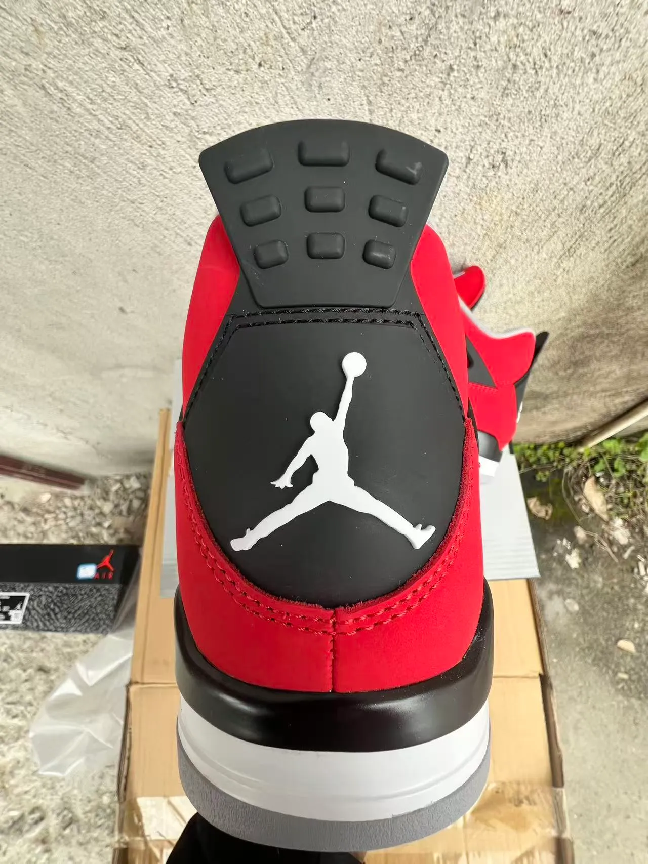 Air Jordan 4 Red Black White Basketball Shoes 8