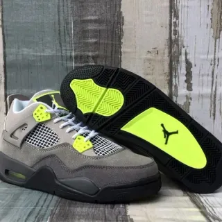 Air Jordan 4 Retro Gray Volt 篮球鞋