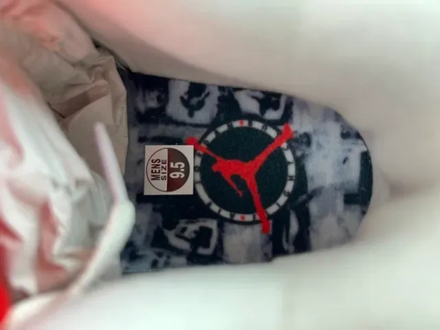 Air Jordan 4 أبيض أسود أحذية كرة السلة 8