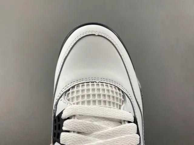 Air Jordan 4 أبيض أسود رمادي Speckle أحذية كرة السلة 5