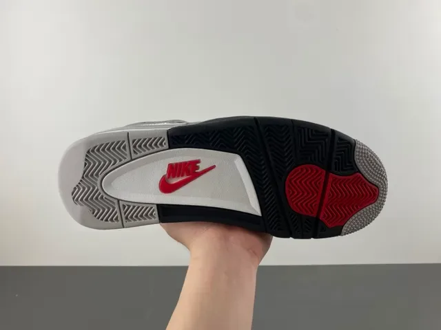 Air Jordan 4 أبيض أسود رمادي Speckle أحذية كرة السلة 9
