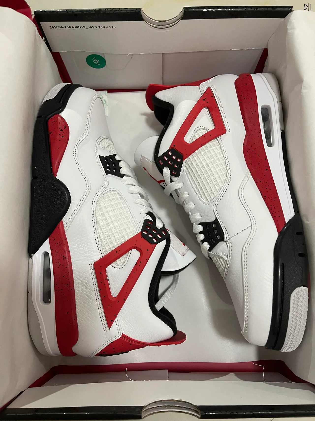 Air Jordan 4 सादा लाल कालो बास्केटबल जुतो 8