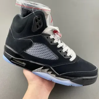 Zapatillas de baloncesto Air Jordan 5 negro azul claro cemento