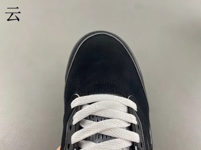 Tênis de basquete Air Jordan 5 preto azul claro cimento 7