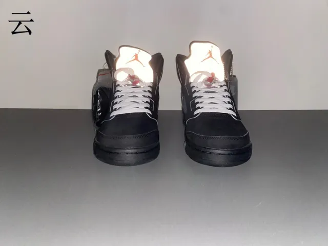 Tênis de basquete Air Jordan 5 preto azul claro cimento 12