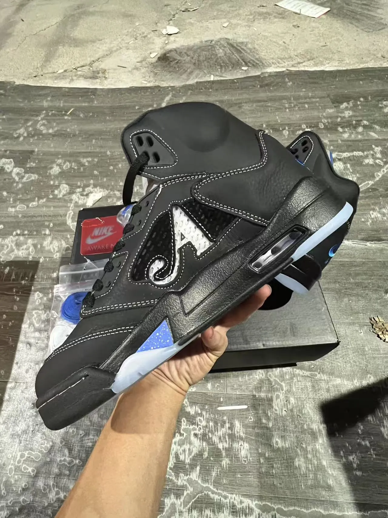 Air Jordan 5 黑色皇家蓝 NY 篮球鞋 5