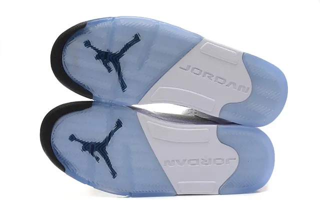 Air Jordan 5 白色浅蓝半透明篮球鞋 5