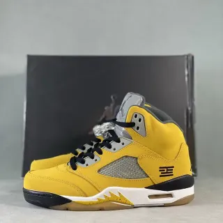 Air Jordan 5 أصفر أسود فضي أحذية كرة السلة