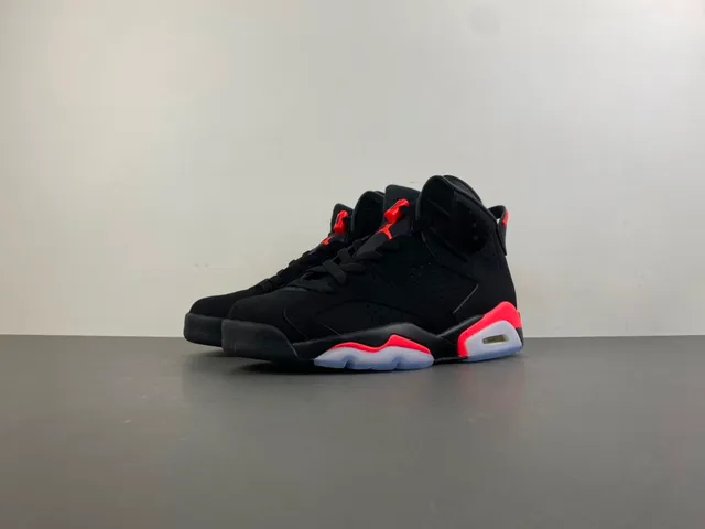 Air Jordan 6 Black Red Basketball Shoes 10