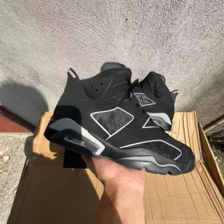 Tênis de basquete Air Jordan 6 Preto e Prata