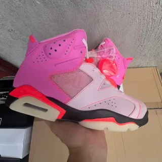 Air Jordan 6 粉色橙色篮球鞋