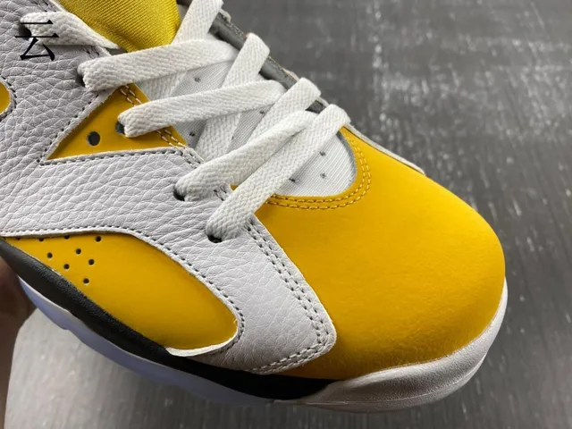 Air Jordan 6 tênis de basquete branco amarelo preto azul claro 16