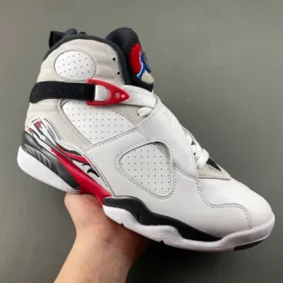 Air Jordan 8 सफ़ेद काला लाल बास्केटबॉल जूते