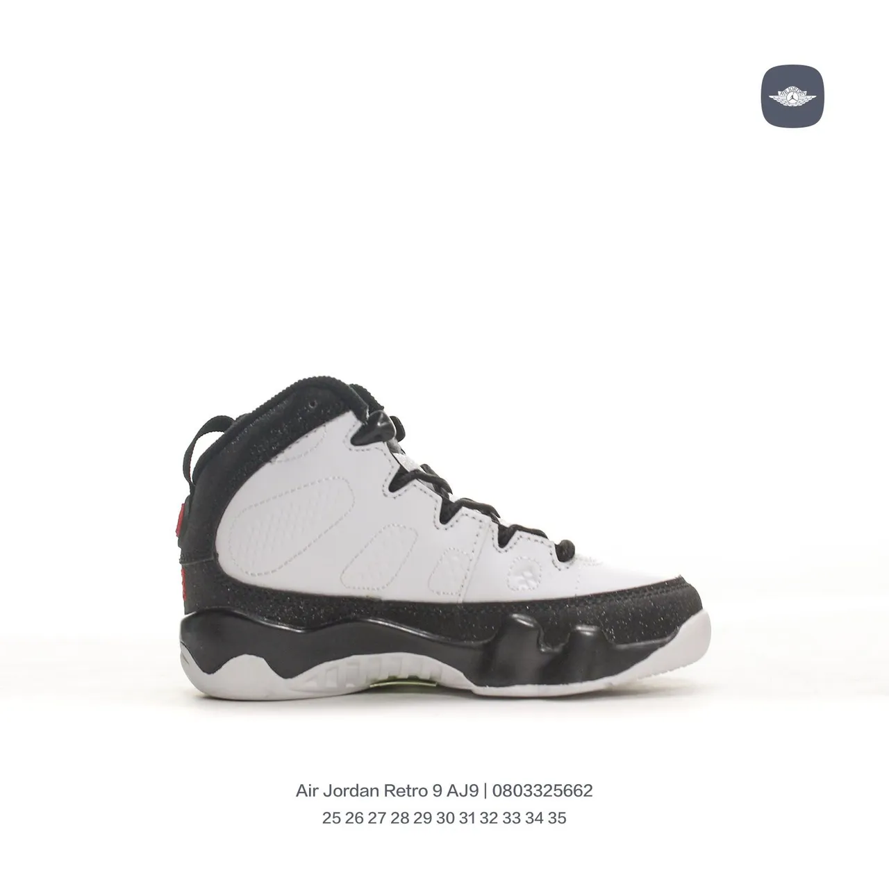 Tênis de basquete Air Jordan 9 preto cinza amarelo laranja 9