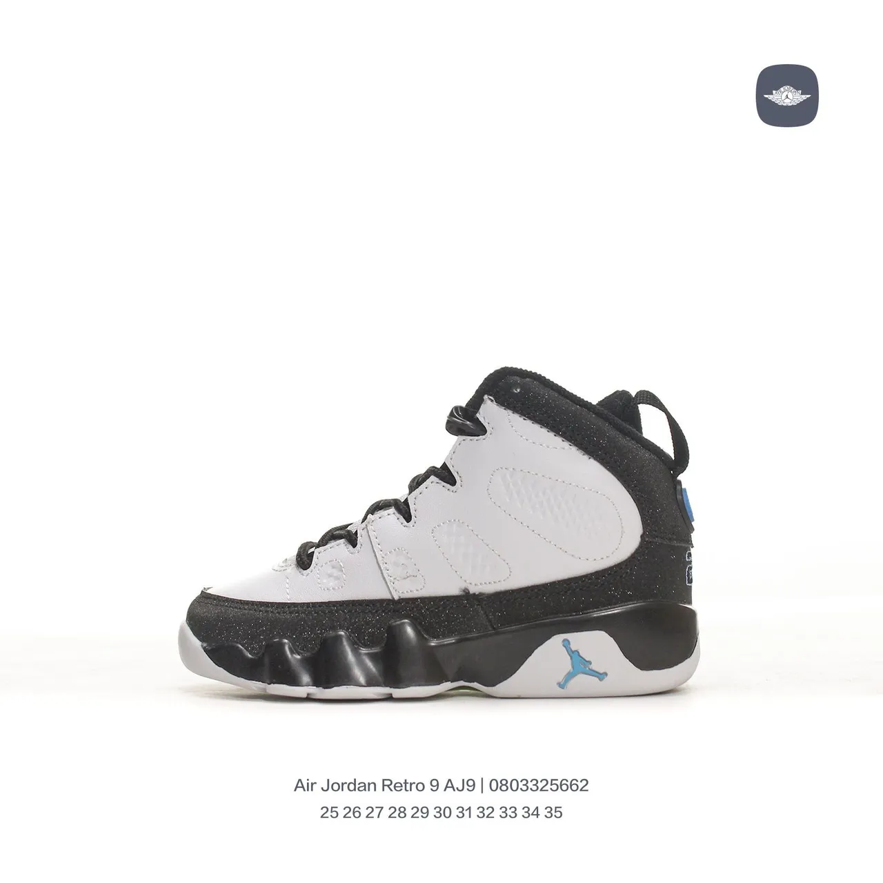 Tênis de basquete Air Jordan 9 preto cinza amarelo laranja 19