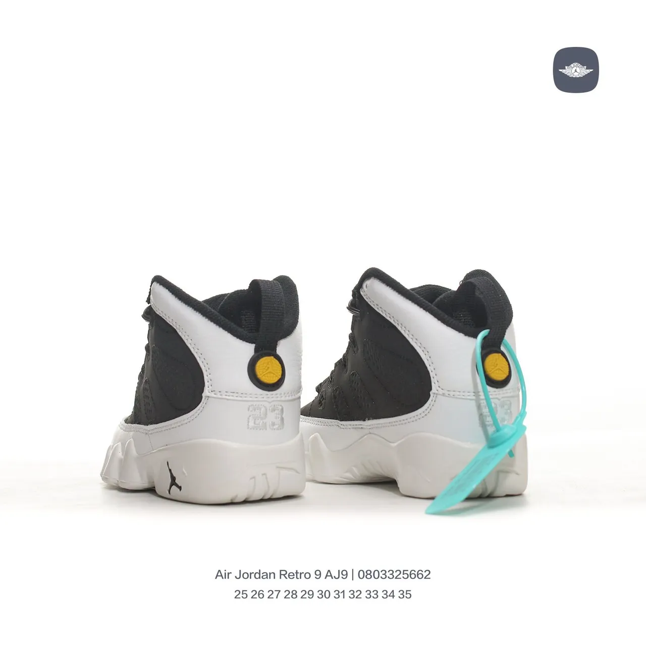 Tênis de basquete Air Jordan 9 preto cinza amarelo laranja 20