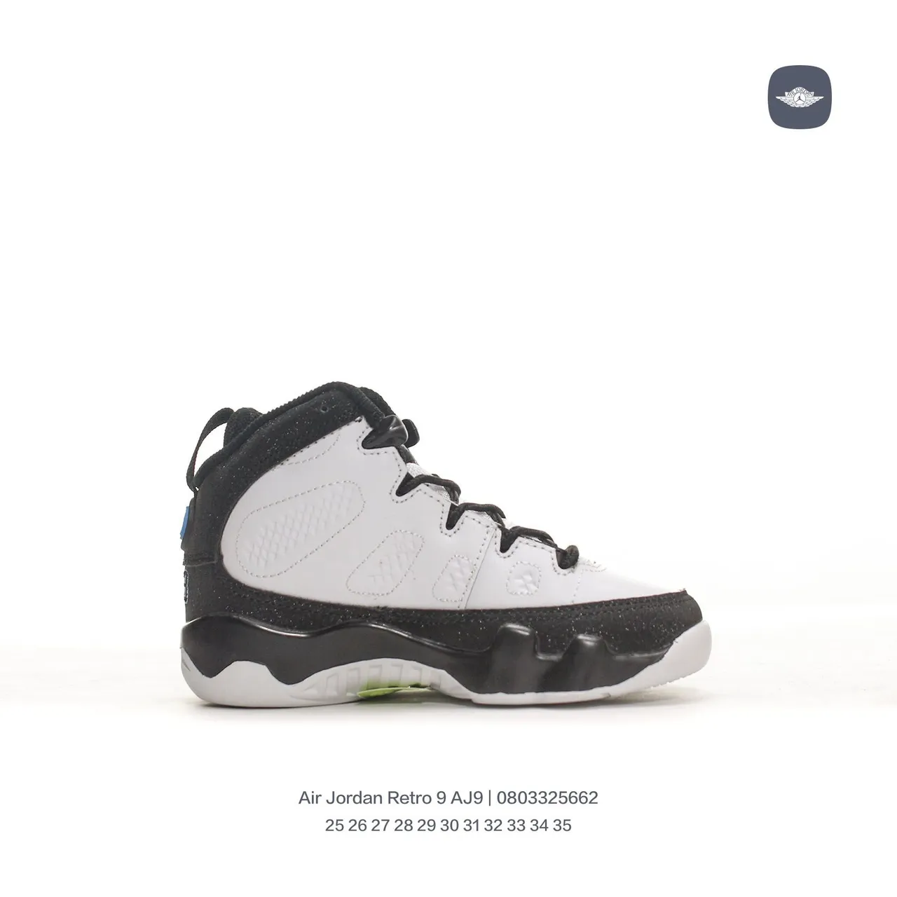Tênis de basquete Air Jordan 9 preto cinza amarelo laranja 22