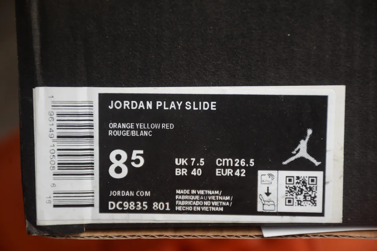 Air Jordan 橙色单带拖鞋 2