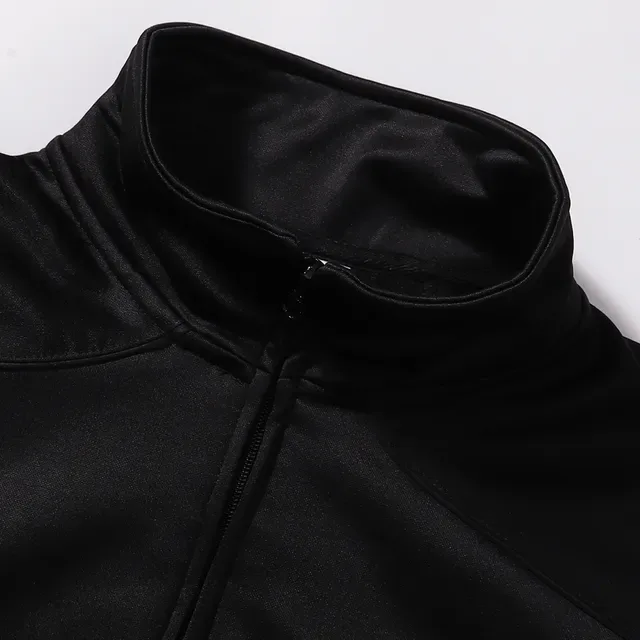 Air Jordan Track Veste Noir Marine Col Haut Fermeture Éclair Complète 11