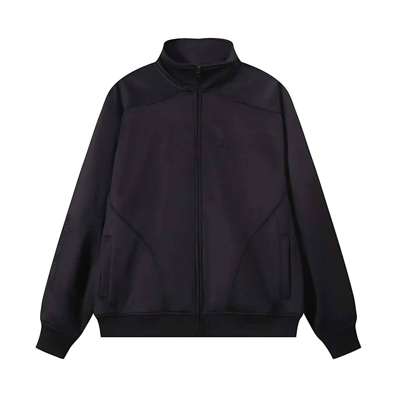 Air Jordan Track Veste Noir Marine Col Haut Fermeture Éclair Complète 15