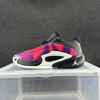 Air Jordan XXXVIII মাল্টিকালার ব্ল্যাক গ্রেডিয়েন্ট নিট আপার অ্যাসিমেট্রিক্যাল ISOPATE শ্রাউড বাস্কেটবল জুতো